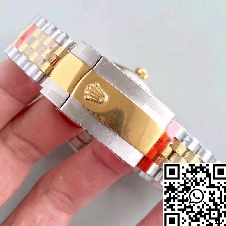 126333-0003 Textured Datejust EW Gold Dial 41MM Diamond-studded Factory Rolex 0824